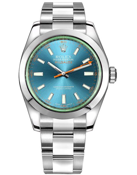 replica rolex milgauss blue|Rolex Milgauss black bezel.